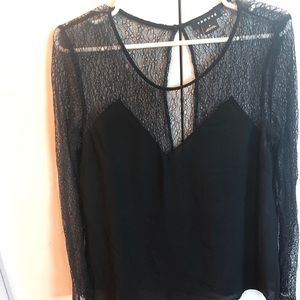 Trouvé mesh long sleeve top